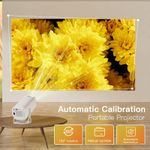 Generic 1080P Projector WiFi BT5.2 Android 11 System 180° Rotatable - White - image 3