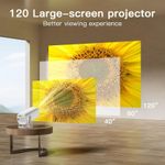 Generic 1080P Projector WiFi BT5.2 Android 11 System 180° Rotatable - White - image 7