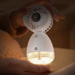 Dp Rechargeable 4000mah Fan with humidifier and LED-7647 - image 4