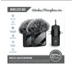 Generic F11-2 Wireless Lavalier Microphone Kits features two transmitters Lapel Mic System, Noise Cancelling, Clip on, Work For iPhone, Type, Android And Camera Port - image 2