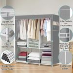 product_image_name-CYFAZA-Portable Closet Storage Organizer Clothes Mobile Wardrobe Shoe Clothing Rack Shelf Dustproof Non-Woven Fabric, Easy to Assemble-7