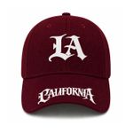 Unisex City Face Cap: Wine 
