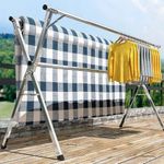 Outdoor Foldable Telescopic And Clothes Dryer Hanger- Rack
