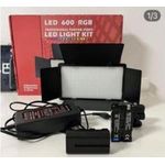 LED LITE Light LED LIGHT PRO 600 RGB+ 2 BATTERIES + CHARGER + CABLE + TRIPOD