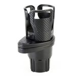 Generic 2-in-1 Multifunctional Car Cup Holder - Adjustable Dual Holder for Drinks & Bottles - image 3