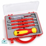 Cloudoon Insulated Screwdriver Set with Voltage Tester, Magnetic S2 Steel Kit