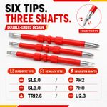 Cloudoon Insulated Screwdriver Set with Voltage Tester, Magnetic S2 Steel Kit - image 5