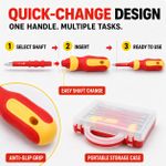 Cloudoon Insulated Screwdriver Set with Voltage Tester, Magnetic S2 Steel Kit - image 6