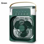 5 Holes 3-in-1 portable Mist Fan With Lighting-Green