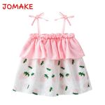 JOMAKE JOMAKE Children's top, 6 months to 4 years, strawberry pattern, camisole chambray - image 2