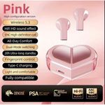 product_image_name-Generic-Heart-Shaped Foldable Wireless Earbud K520 - With Noise Cancellation & Long-Lasting Battery. Love 01-2