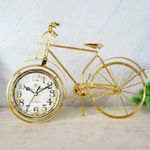 Generic Luxury Vintage Bicycle Table Clock – Elegant Gold Home & Office Decor - image 2