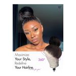 Generic kinky 360 lace glue wig - image 3