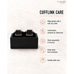 PABANI Signature Black Square Executive Mens Metal Cufflinks For Corporate Wear - image 5