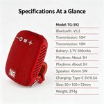 TG Bluetooth speaker, USB-rechargeable audio system, outdoor speaker. - image 2