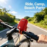 TG Bluetooth speaker, USB-rechargeable audio system, outdoor speaker. - image 3