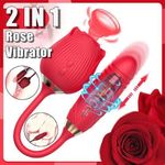 2 in 1 Rose Vibrator 