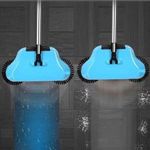 Generic Beqqk 3-in-1 Manual Carpet Sweeper - Hand Push Floor Cleaner with 360° Rotating Mop - image 2