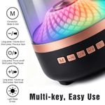Generic RGB Glowing Portable Bluetooth Speaker, 360 Surround Sound Wireless Desk Speaker with TWS Function & Multi Playback Ports - image 2