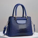 Ladies Trendy Crocodile Leather Handbag - Shoulder Hand Bag