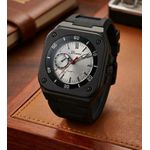 Fashion Black Classy Silicon Wristwatch for Men - image 2