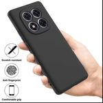 Generic Redmi Note 15 , Note 15 Pro & Note 15 Pro Plus Silicone Phone Case & Pouch With Camera Protection - Scratch Resistance, Shockproof Protective Case ( Redmi ) - ( Black ) - image 2