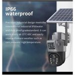 V380 PRO DUAL LENS PTZ SOLAR CAMERA 5.0MP 12Mp Big lens