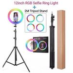 Rgb Ring Light Bulb With Tripod Stand