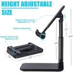 Generic Adjustable Foldable Desktop Phone Stand – Portable Anti-Slip Height Adjustable Mobile Holder - image 3