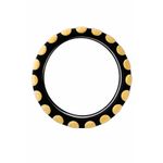 Generic Premium Universal Suede Steering Wheel Cover - Black and Yellow