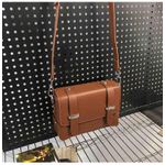 product_image_name-General-Vintage Boxy Crossbody Bag - Waterproof PU Leather Shoulder Satchel-3