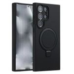 Unique leather flip case for Samsung Galaxy s26 ultra - black 