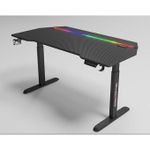 Modern Adjustable Height Electric Standing Desk with Led lights (1.4mtr