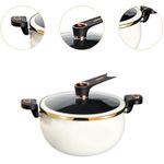 product_image_name-Generic-Mini Pressure Cooker 8L Fast Heating Pressure Cooker with Locking Handle Induction Cooker Non-stick Soup Pot - White-5