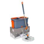 Generic 360° Spin Mop Bucket Set – Self-Wringing Microfiber Mop with Stainless Steel Handle & Spin Dryer - image 2