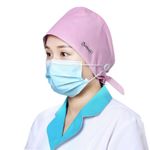 General Work hat, Reversible Turban Hat with 2 Unique Patterns Each Side - Adjustable Working Cap for Women & Men, One Size Multiple Colors - image 3