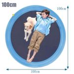 product_image_name-Generic-PVC Sprinkler Splash Mat for Kids Outdoor Lawn Water Fun, Diameter: 100cm-2