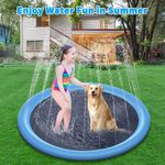 product_image_name-Generic-PVC Sprinkler Splash Mat for Kids Outdoor Lawn Water Fun, Diameter: 100cm-7