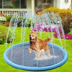 product_image_name-Generic-PVC Sprinkler Splash Mat for Kids Outdoor Lawn Water Fun, Diameter: 100cm-8