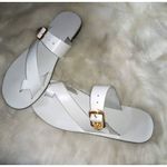 Men's Palm Leather Slippers - White