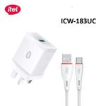 itel 18Watts QC3.0 Fast Charger With Type-C Cable