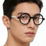 Generic Solid Round Frame Unisex Presbyopic Reading Glasses With Anti Blue-Ray- +2.00 - image 5