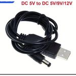 product_image_name-Generic-Power USB_5v To DC 12v Cable Lamp FAN Cord Cable DC 5V 12V CONVERTER Cable Wifi Router (12V)-2