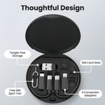 Generic 5 in 1 Charging Cable Kit – 60W PD Fast Charging, Multi Cable Travel Case for All Phones - image 4
