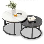Living Room Glossy MDF Nordic Rectangle Center Coffee Table
