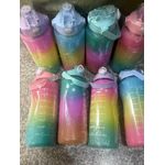 3in1 motivational water bottle set 