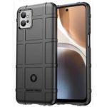 Rugged Shield Back Case For Moto E13- Black