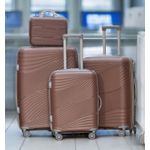 4 set Travel bag with kit  - BROWN