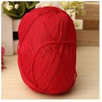 KNITTING/ CROTCHET WOOL AND YARN (RED)- 16 PIECES