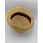 Fashion 	 Mid Brim Netted Beige Men's Cowboy Hat - image 2